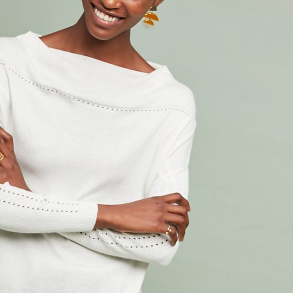 Anthropologie Michael Stars White Tunic Top Small